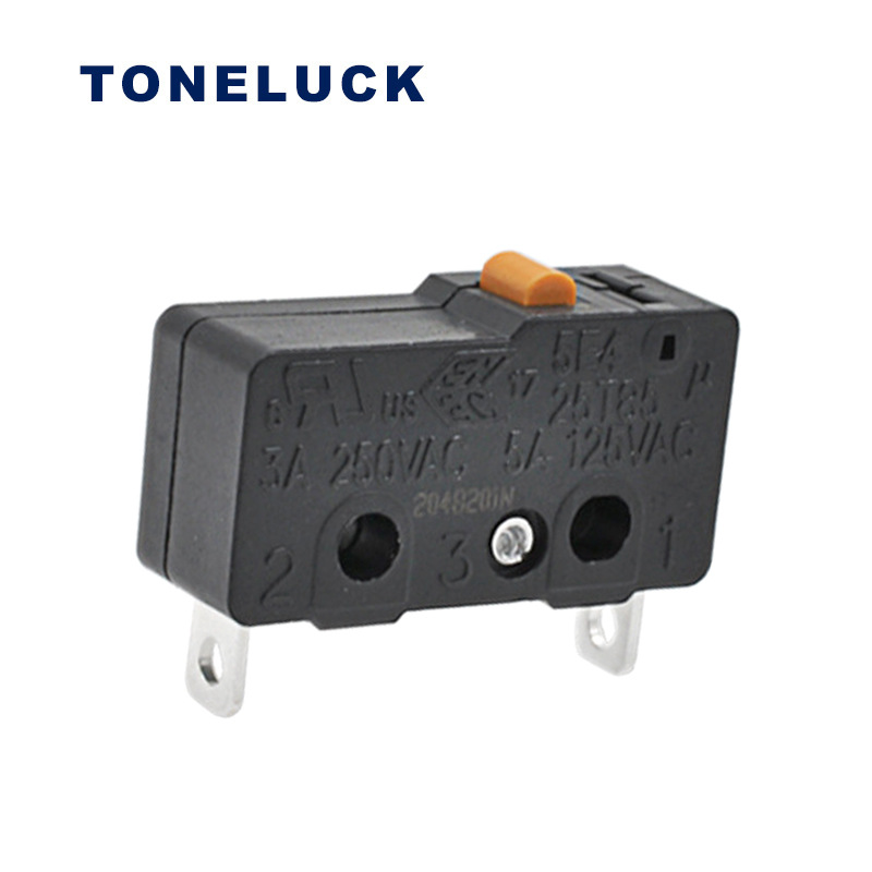 TONELUCK微动开关两脚刹车系统轻触推杆电机按钮行程小轻触灵敏