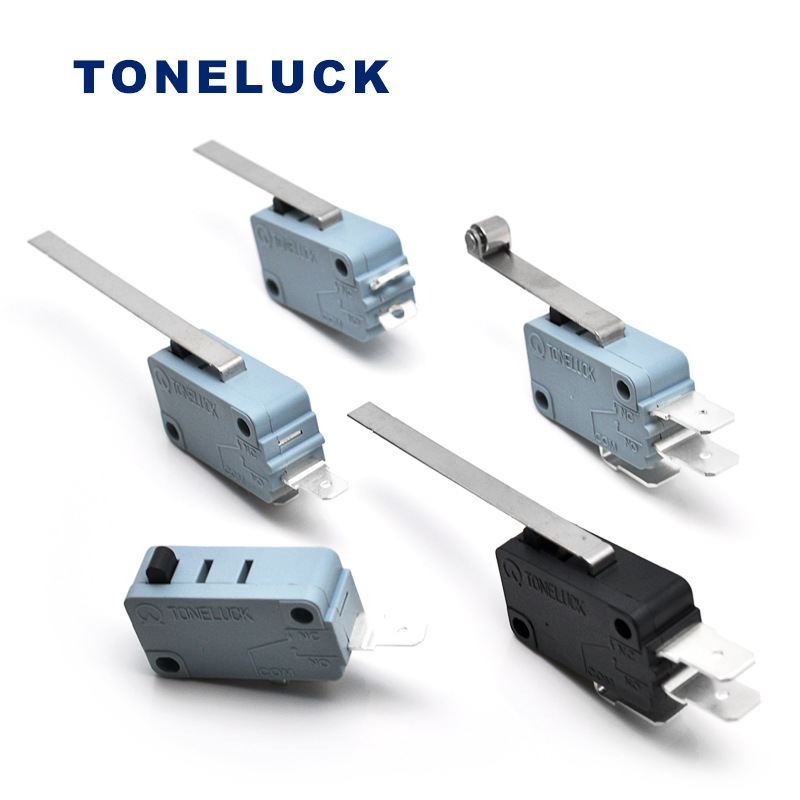 TONELUCK 厂家供应电动阀行程微动开关 洗车机水枪带手柄微动开关