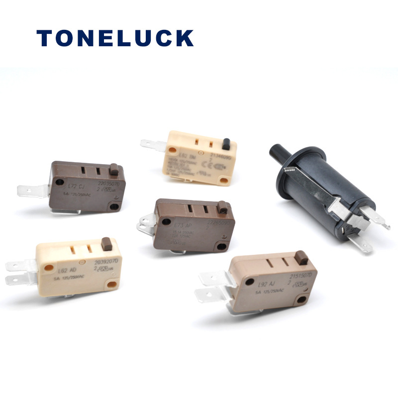 Toneluck微动开关：反应快、寿命长，广泛适用各种电器场合