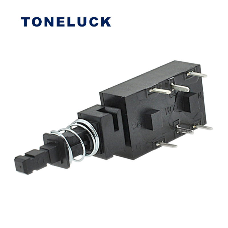 厂家供汽车配件PWL-2P2T电源开关25T856A125/250VPCB按键按钮电子